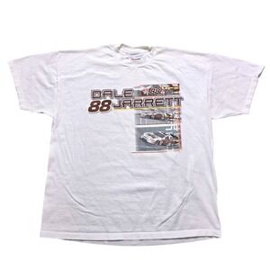 Dale Jarrett Racing T-Shirt Mens XL White Competitors‎ View 2002 NASCAR UPS
